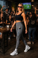 Calça Legging Cintura Alta TIMÃO 3D – Cinza Mescla | Suplex e Poliamida