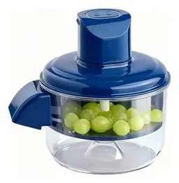 Descascador elétrico azul para alhos e legumes