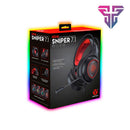 Headset Gamer Fantech HG16 Sniper 7.1 USB | Iluminação RGB | Som Surround