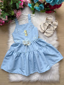 Vestido Blogueirinha Cecília – Azul Bebê | Delicado e Feminino