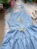 Vestido Blogueirinha Cecília – Azul Bebê | Delicado e Feminino
