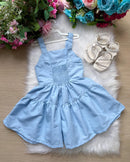 Vestido Blogueirinha Cecília – Azul Bebê | Delicado e Feminino