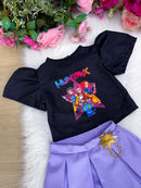 Conjunto Blogueirinha Temático Guerreiras Musical – Infantil