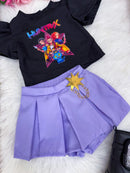 Conjunto Blogueirinha Temático Guerreiras Musical – Infantil