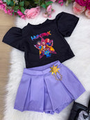Conjunto Blogueirinha Temático Guerreiras Musical – Infantil