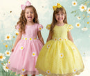 Vestido Marie Jardim Encantado – Estampa de Margaridas | Floral Romantico