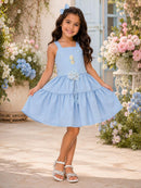 Vestido Blogueirinha Cecília – Azul Bebê | Delicado e Feminino